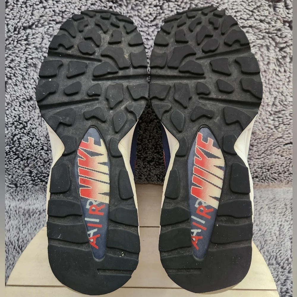 Nike Air‎ Max 93 OG Retro White Habanero Red Blue Mens Size 9 - Picture 8 of 9